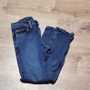 Wrangler jeans, size 8 regular, dark blue or just regular blue not so sure